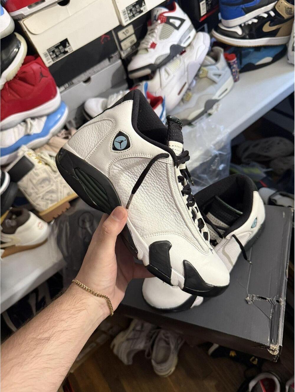 Jordan retro 14 oxidized green sz 10
